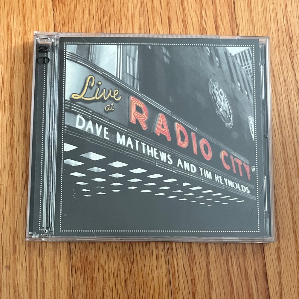 Live at Radio City CD by Dave Matthews and Tim Reynolds - Black and Gray